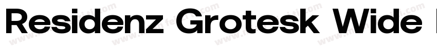 Residenz Grotesk Wide Regular字体转换